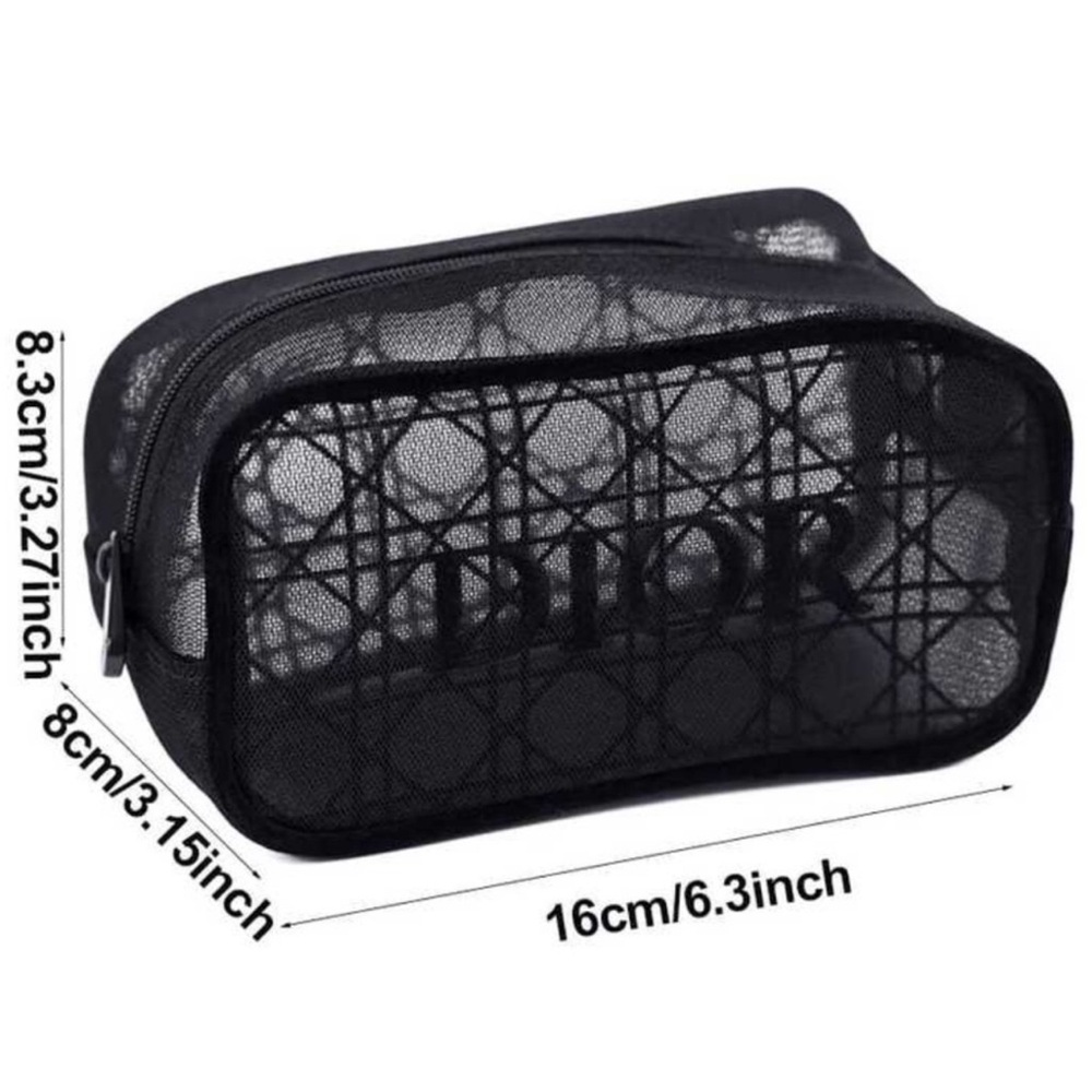 Dior Beauty Black Mesh Cosmetic Bag - GWP - Picture 5 of 5